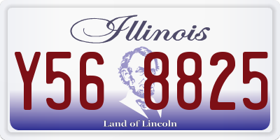 IL license plate Y568825