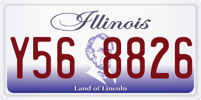 IL license plate Y568826
