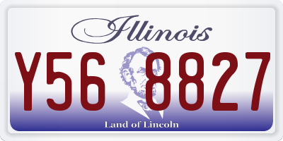IL license plate Y568827