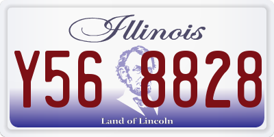 IL license plate Y568828