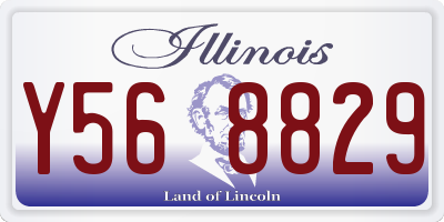 IL license plate Y568829