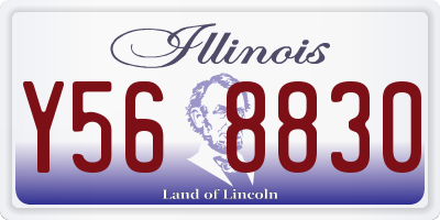 IL license plate Y568830