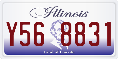 IL license plate Y568831