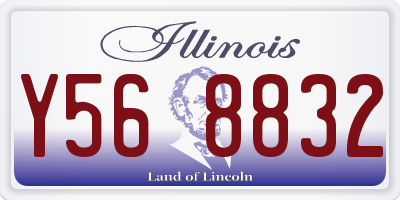 IL license plate Y568832