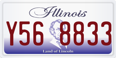 IL license plate Y568833