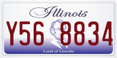 IL license plate Y568834