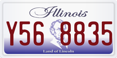IL license plate Y568835
