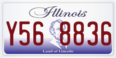 IL license plate Y568836