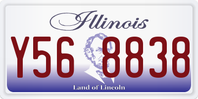 IL license plate Y568838