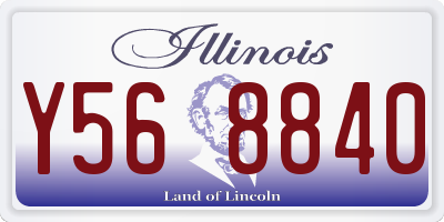 IL license plate Y568840