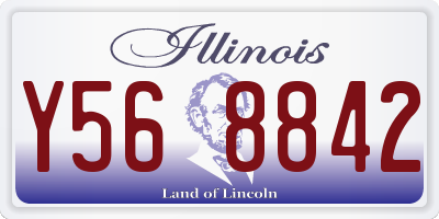 IL license plate Y568842