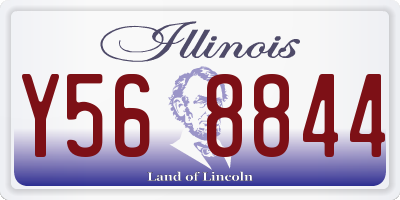 IL license plate Y568844