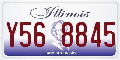 IL license plate Y568845