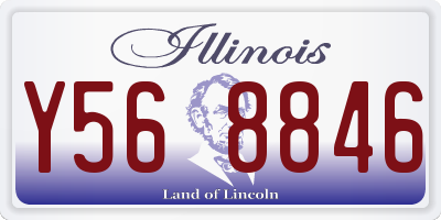IL license plate Y568846