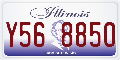 IL license plate Y568850