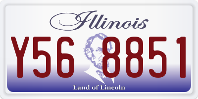 IL license plate Y568851