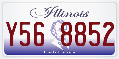 IL license plate Y568852
