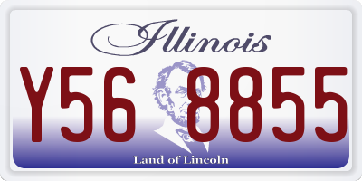 IL license plate Y568855