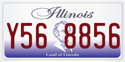 IL license plate Y568856