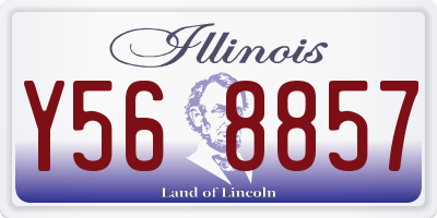 IL license plate Y568857