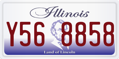 IL license plate Y568858