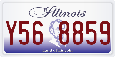 IL license plate Y568859