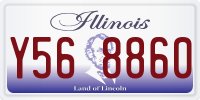IL license plate Y568860