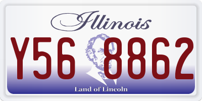 IL license plate Y568862