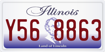 IL license plate Y568863