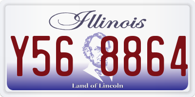 IL license plate Y568864