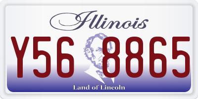 IL license plate Y568865