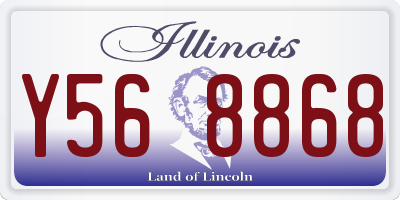 IL license plate Y568868