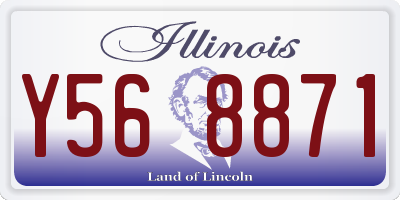 IL license plate Y568871