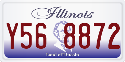 IL license plate Y568872