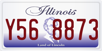 IL license plate Y568873