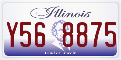 IL license plate Y568875