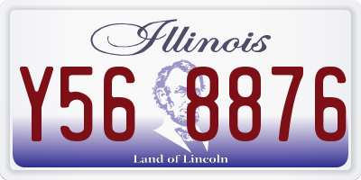 IL license plate Y568876