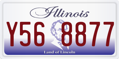 IL license plate Y568877