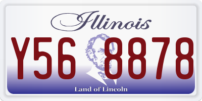 IL license plate Y568878