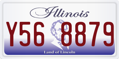 IL license plate Y568879