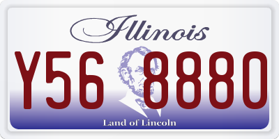 IL license plate Y568880