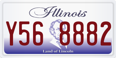IL license plate Y568882