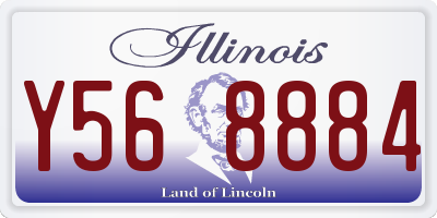 IL license plate Y568884