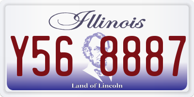 IL license plate Y568887