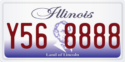 IL license plate Y568888