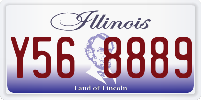 IL license plate Y568889
