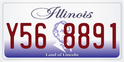 IL license plate Y568891