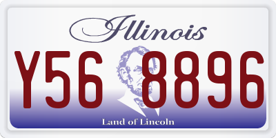 IL license plate Y568896