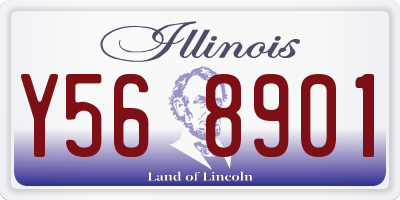 IL license plate Y568901