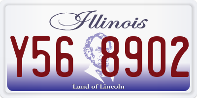 IL license plate Y568902